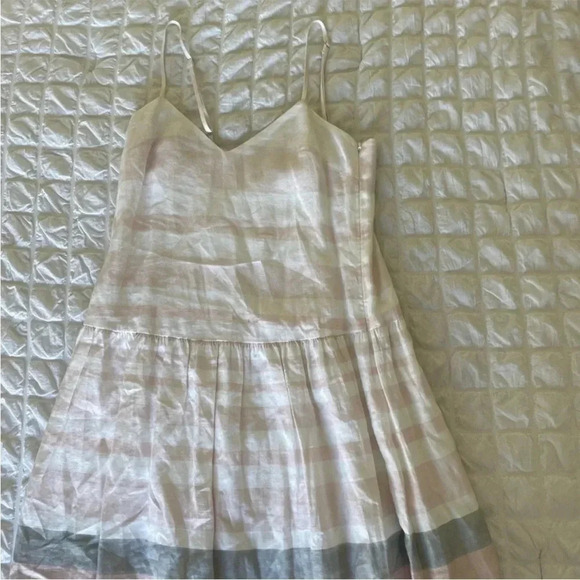 Mara Hoffman linen drop waist stripe midi linen dress - Picture 5 of 10